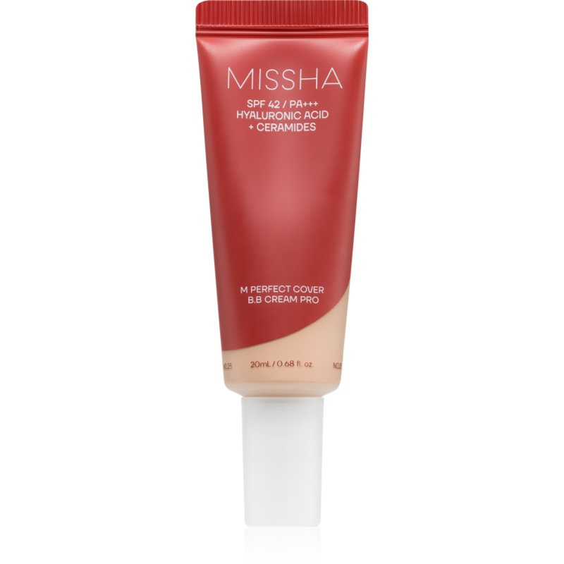 Missha M Perfect Cover BB Cream Pro hydratační BB krém s vysokou UV ochranou odstín 19 20 ml