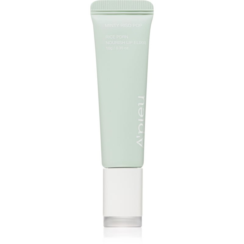 A’pieu Rice PDRN Nourish Lip Elixir tónovací balzám na rty s vyživujícím účinkem odstín 02 Minty Riso Pop 10 g
