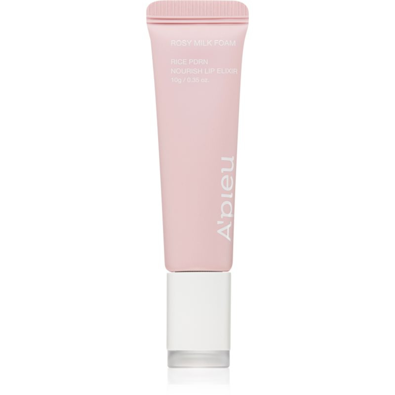 A’pieu Rice PDRN Nourish Lip Elixir tónovací balzám na rty s vyživujícím účinkem odstín 05 Rosy Milk Foam 10 g