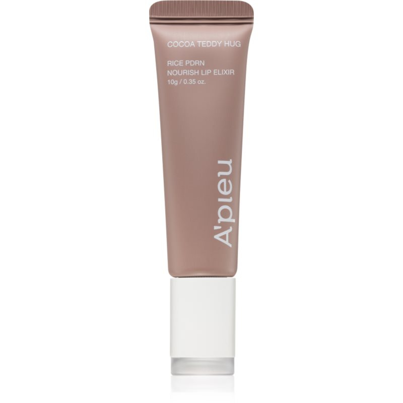 A’pieu Rice PDRN Nourish Lip Elixir tónovací balzám na rty s vyživujícím účinkem odstín 06 Cocoa Teddy Hug 10 g