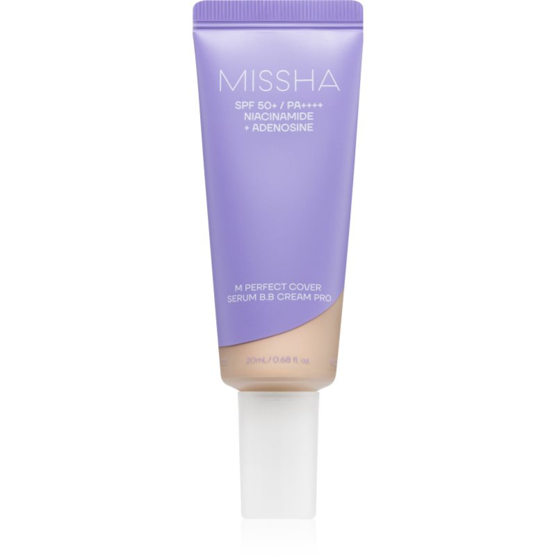 Missha M Perfect Cover Serum BB Cream Pro BB krém pro bezchybný a sjednocený vzhled pleti SPF 50+ odstín #17 Fair 20 ml