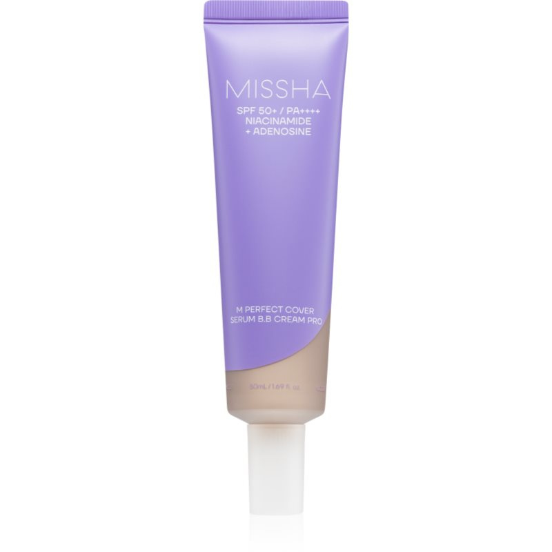 Missha M Perfect Cover Serum BB Cream Pro BB krém pro bezchybný a sjednocený vzhled pleti SPF 50+ odstín #21 50 ml