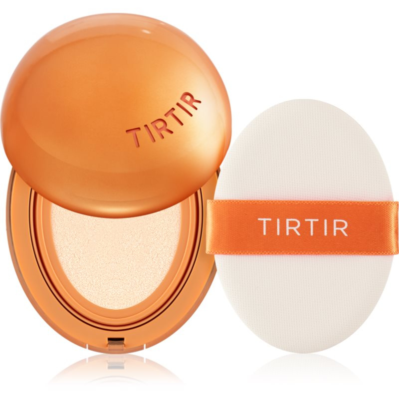 TIRTIR Mask Fit AI Fliter Cushion dlouhotrvající make-up v houbičce s matným efektem odstín 15C Fair Porcelain 18 g