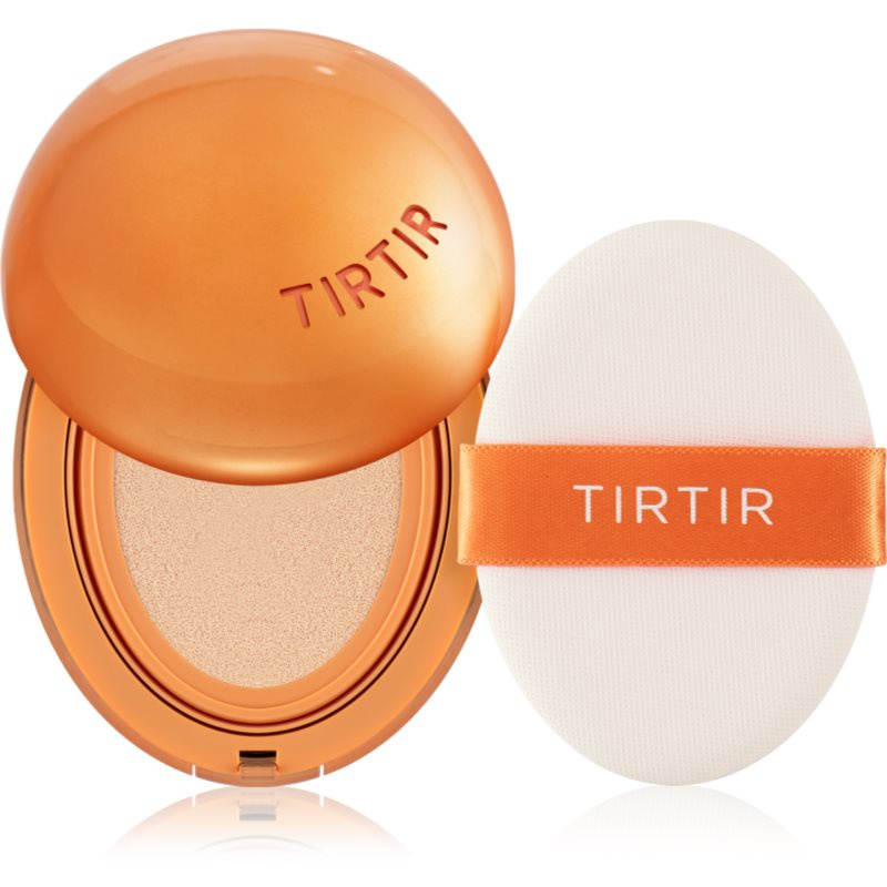 TIRTIR Mask Fit AI Fliter Cushion (mini) dlouhotrvající make-up v houbičce s matným efektem odstín 22N Shell Beige 4.5 g