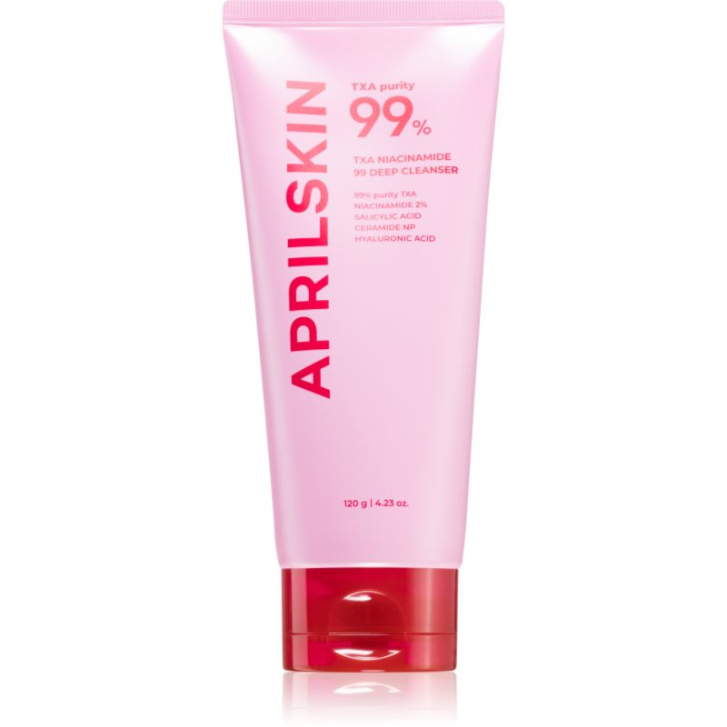 APRILSKIN TXA Niacinamide 99 Deep Cleanser čisticí a odličovací pěna proti černým tečkám 120 g