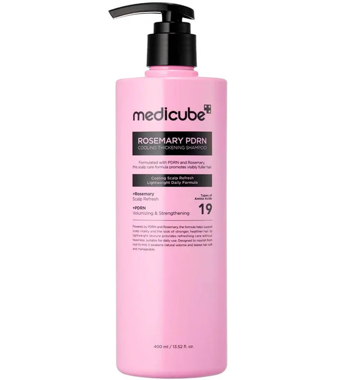 Medicube Osvěžující šampon Rosemary Pdrn Cooling Thickening Shampoo 400 ml