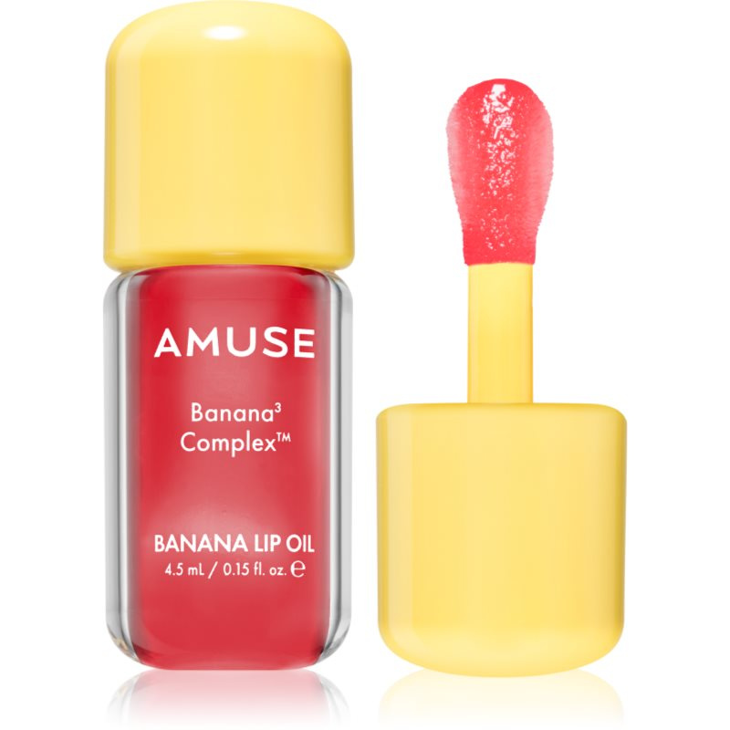 AMUSE Banana Lip Oil banánový olej na rty odstín 05 Cranberry Pop 4.5 ml