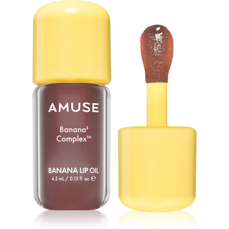 AMUSE Banana Lip Oil banánový olej na rty odstín Cacao Milk 4.5 ml