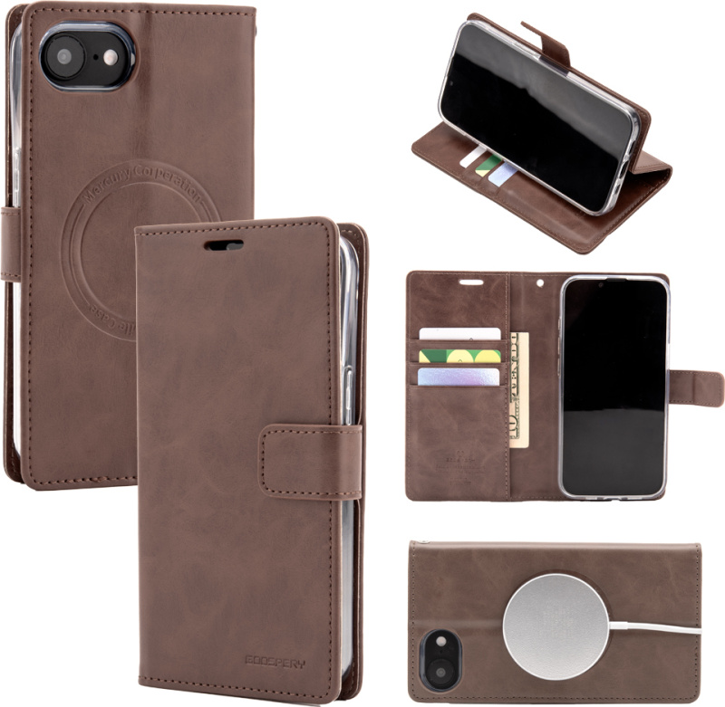 Mercury Ochranné pouzdro na iPhone 16e - Mercury, Bluemoon MagSafe Brown