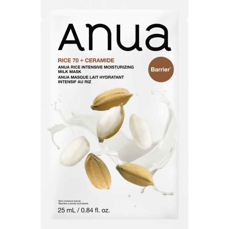 Anua  Pleťová maska Rice 70 + Ceramide 25 ml