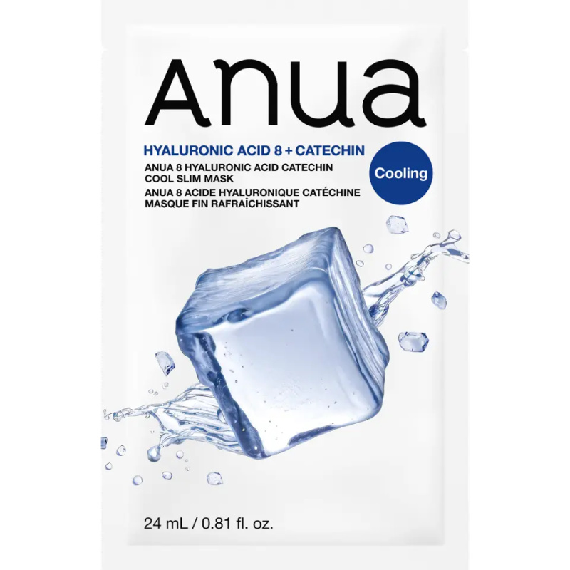 Anua 8 Hyaluronic Acid Catechin Cool Slim Mask hydratační plátýnková maska s chladivým účinkem 24 ml