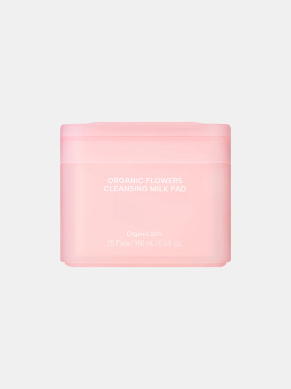 Whamisa Organic Flowers Cleansing Milk Pads 55ks