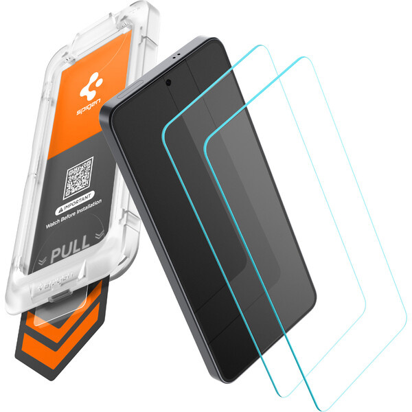 Spigen Glass tR EZ Fit Pro HD sklo Samsung Galaxy S26 čiré (2ks)