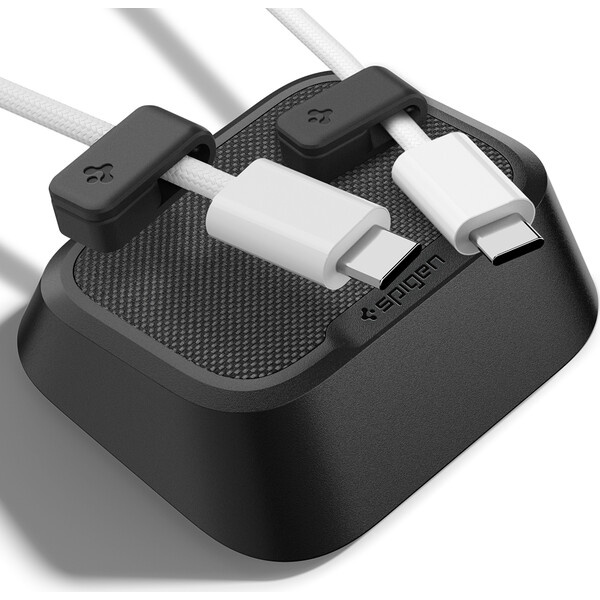 Spigen Magnetic Cable Holder magnetický organizér černý