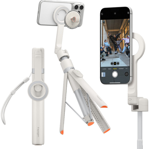 Spigen MagSafe Tripod Selfie tyč béžová