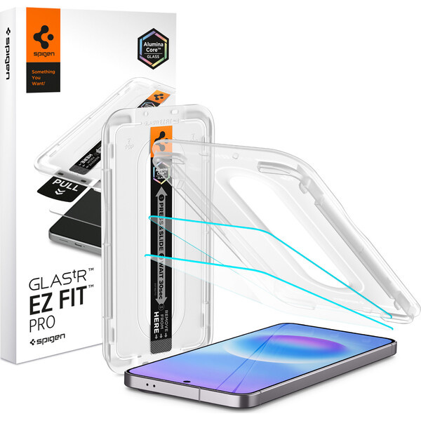 Spigen Glass tR EZ Fit Pro sklo Samsung Galaxy A57 5G (2 ks)