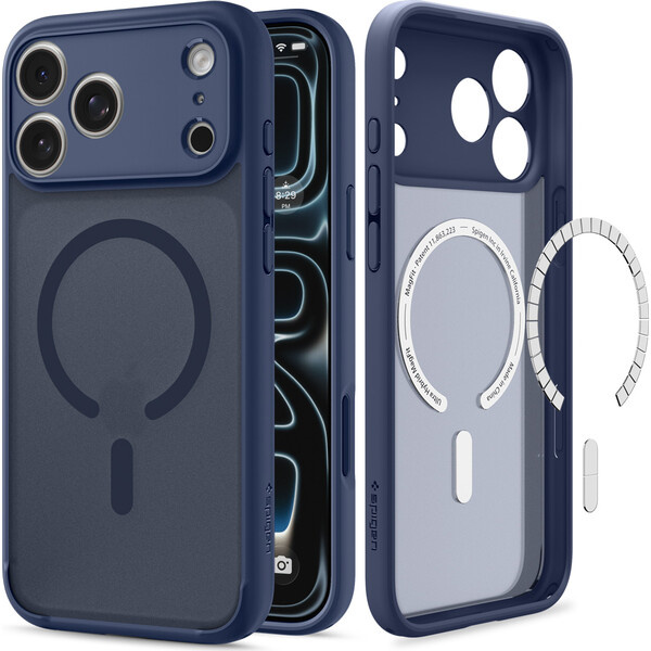 Spigen Ultra Hybrid MagSafe kryt iPhone 18 Pro/17 Pro frost deep blue