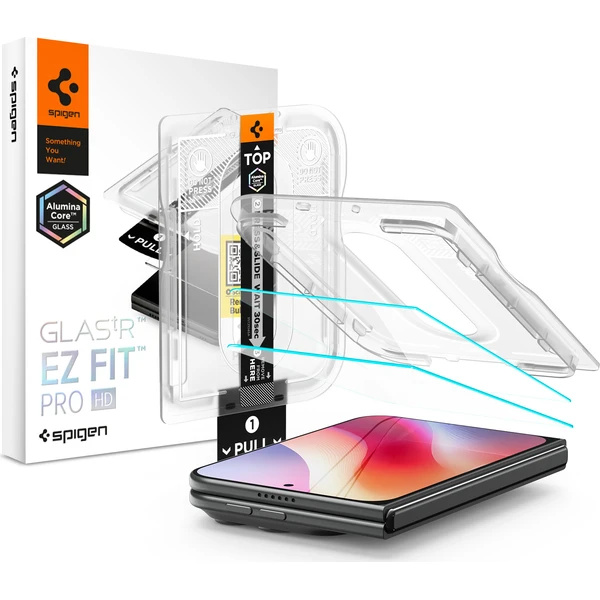 Spigen Glass tR EZ Fit Pro HD 2 Pack tvrzené sklo iPhone Duo