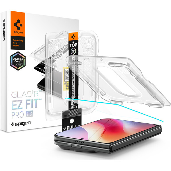 Spigen Glass tR EZ Fit Pro HD 1 Pack tvrzené sklo iPhone Duo