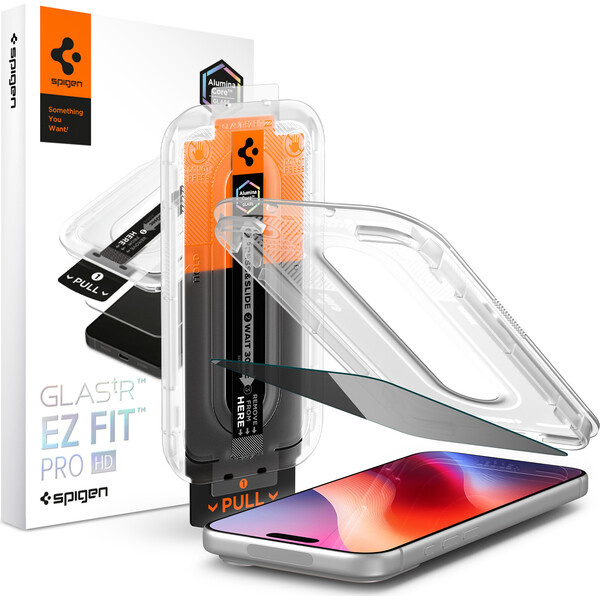 Spigen Glass tR EZ Fit Pro HD (Privacy) 1 Pack tvrzené sklo iPhone 18 Pro Max