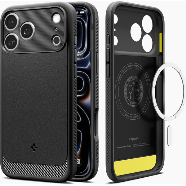 Spigen Rugged Armor MagSafe kryt iPhone 18 Pro Max/17 Pro Max matte black