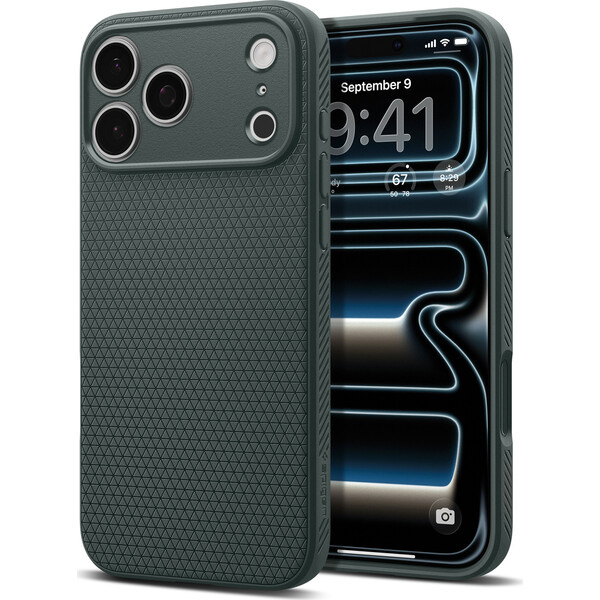 Spigen Liquid Air kryt iPhone 18 Pro Max/17 Pro Max abyss green