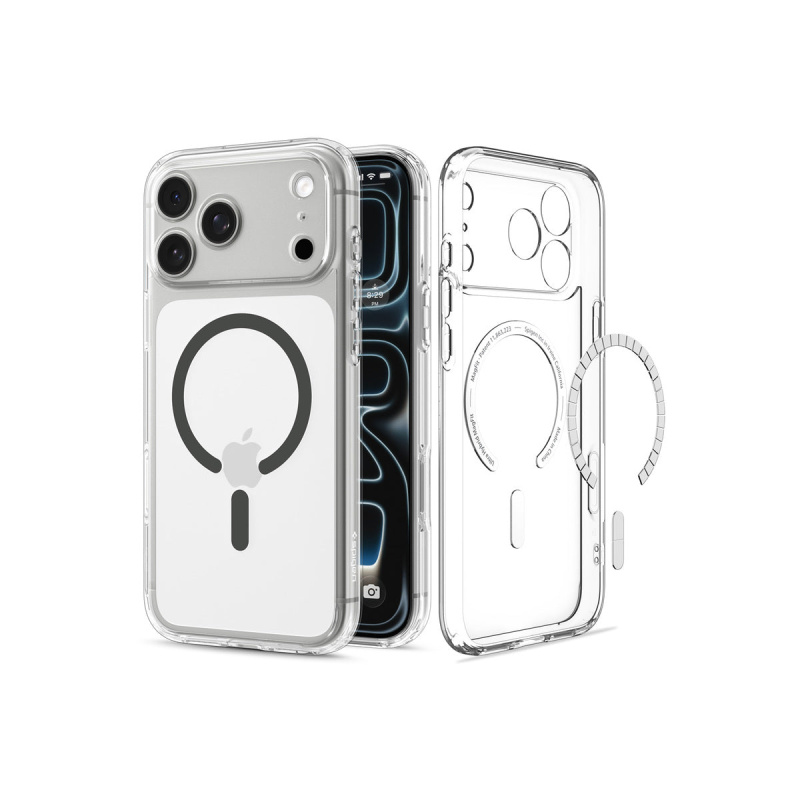 Spigen Ultra Hybrid MagSafe kryt iPhone 18 Pro Max/17 Pro Max clear graphite