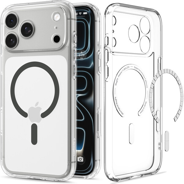 Spigen Ultra Hybrid MagSafe kryt iPhone 18 Pro Max/17 Pro Max clear graphite
