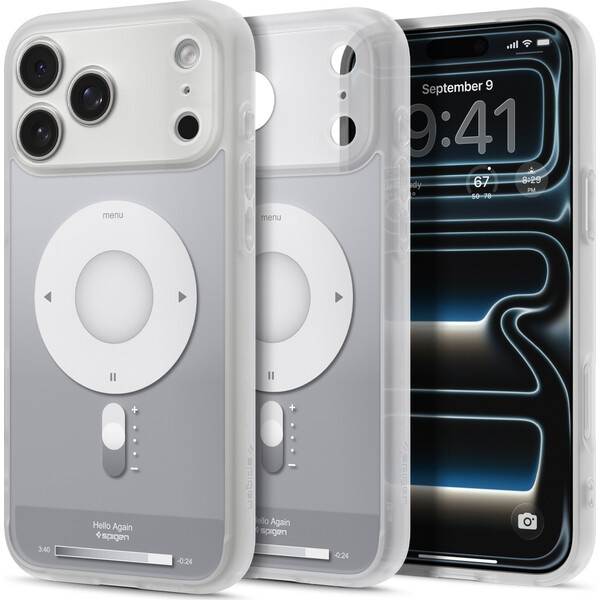 Spigen Ultra Hybrid MagSafe kryt iPhone 18 Pro Max/17 Pro Max classic silver
