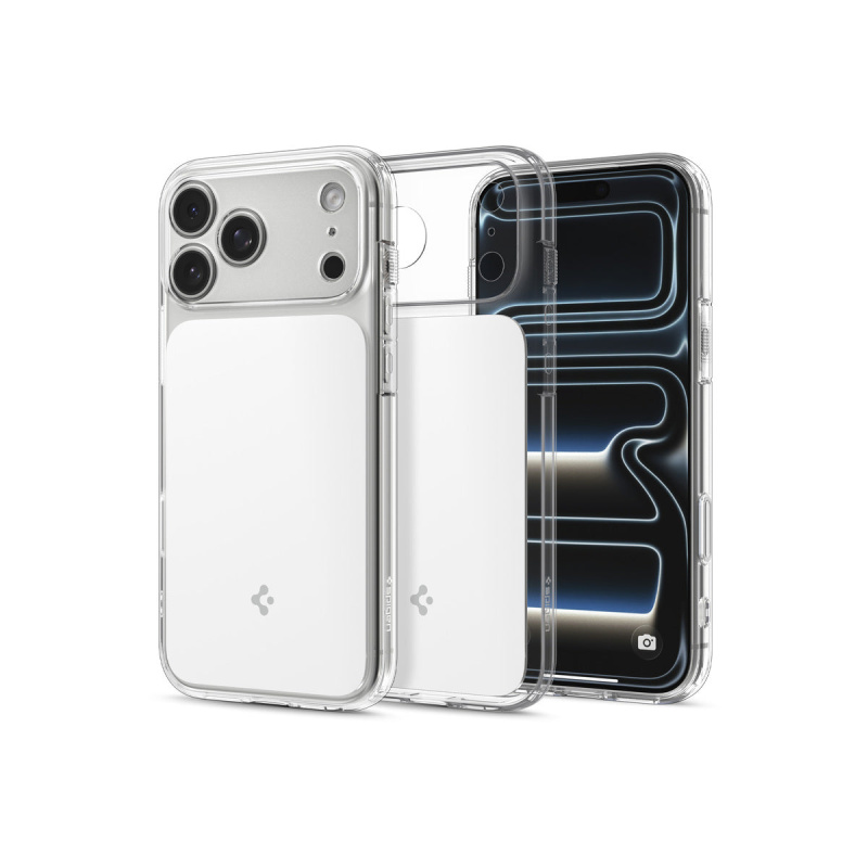 Spigen Ultra Hybrid T MagSafe kryt iPhone 18 Pro Max/17 Pro Max glossy white