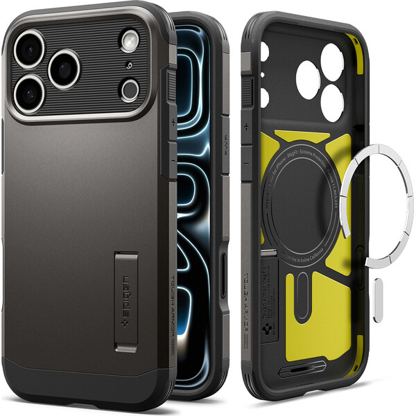 Spigen Tough Armor T MagSafe kryt iPhone 18 Pro Max/17 Pro Max gunmetal