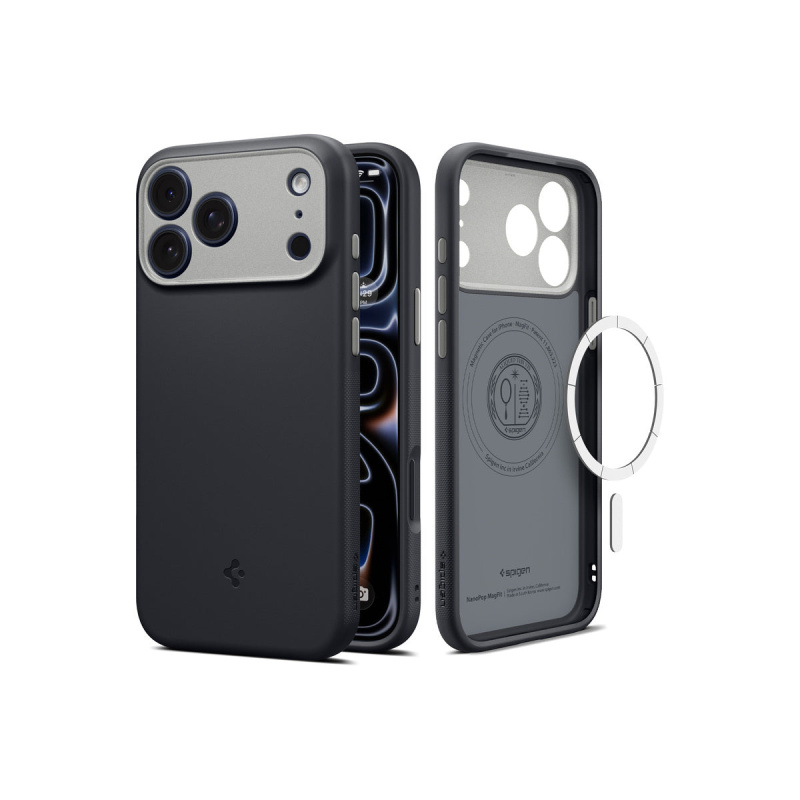 Spigen Nano Pop MagSafe kryt iPhone 18 Pro Max/17 Pro Max black sesame