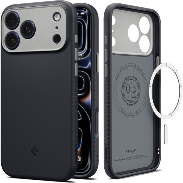Spigen Nano Pop MagSafe kryt iPhone 18 Pro Max/17 Pro Max black sesame