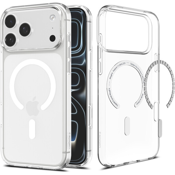 Spigen Liquid Crystal MagSafe kryt iPhone 18 Pro Max/17 Pro Max clear white