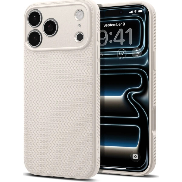 Spigen Liquid Air kryt iPhone 18 Pro/17 Pro natural titanium