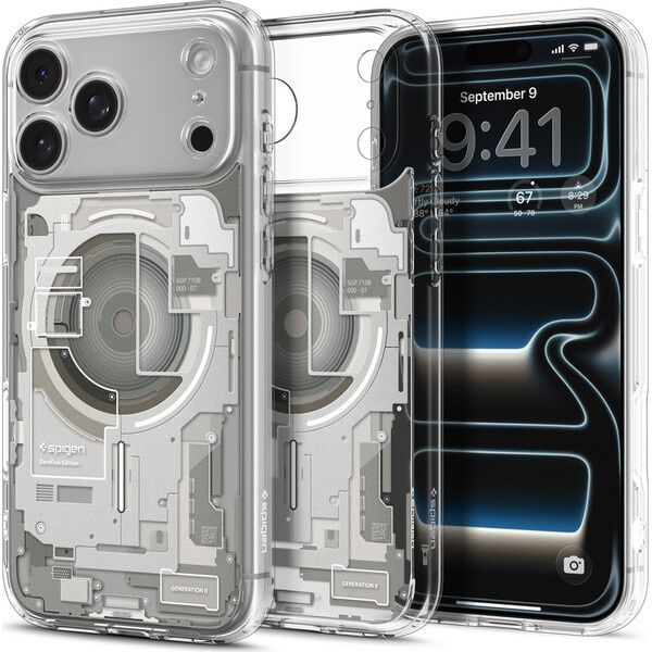 Spigen Ultra Hybrid MagSafe kryt iPhone 18 Pro/17 Pro zero one natural titanium