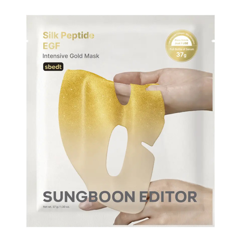 Sungboon Editor Pleťová maska Silk Peptide EGF Intensive Gold 37 g