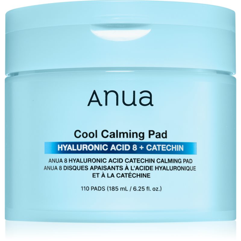 Anua 8 Hyaluronic Acid Catechin Calming Pad zklidňující polštářky s chladivým účinkem 110 ks