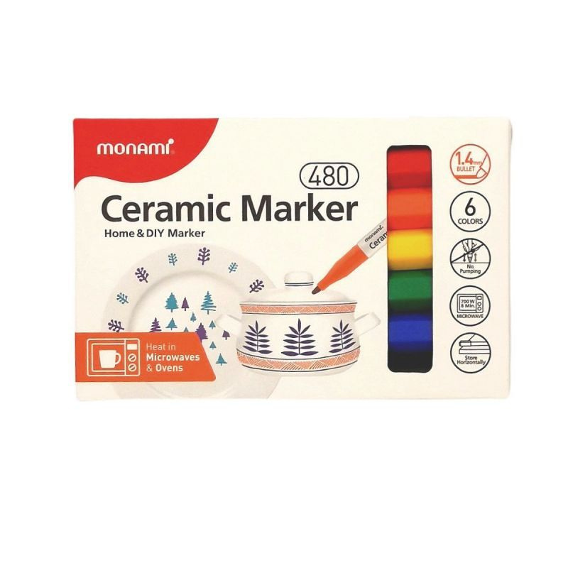 Fixy na keramiku a porcelán (6ks)