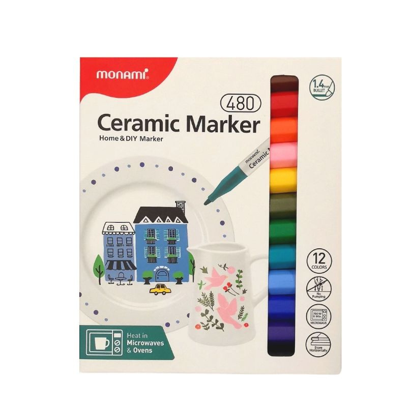 Fixy na keramiku a porcelán (12ks)