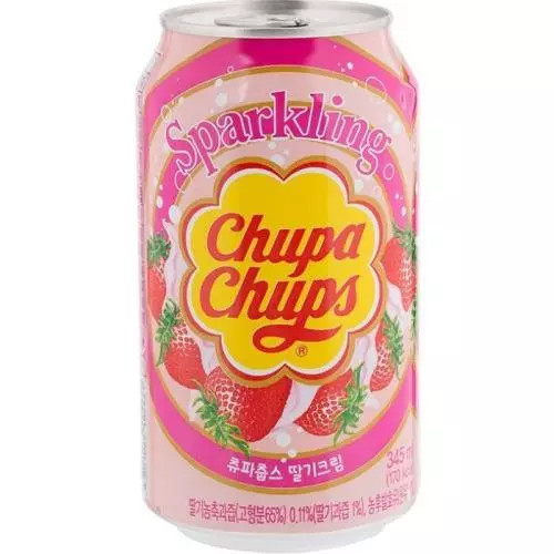 Sycená limonáda Chupa Chups - Jahoda 345ml