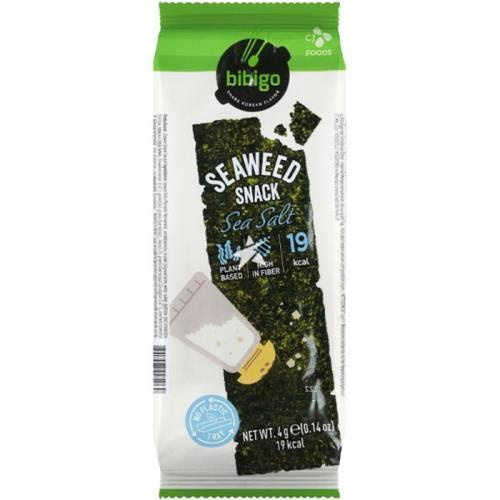 BIBIGO seaweed snack sea salt flavour 4g