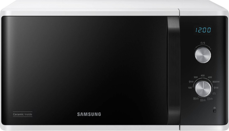 Mikrovlnná trouba Samsung MG23K3614AW/EG / 23 l / 800 W / Ø talíře 28,8 cm / bílá/černá Varianta: ivi1