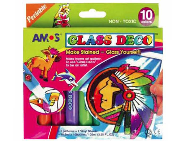 Barvy na sklo 10 ks/10,5 ml