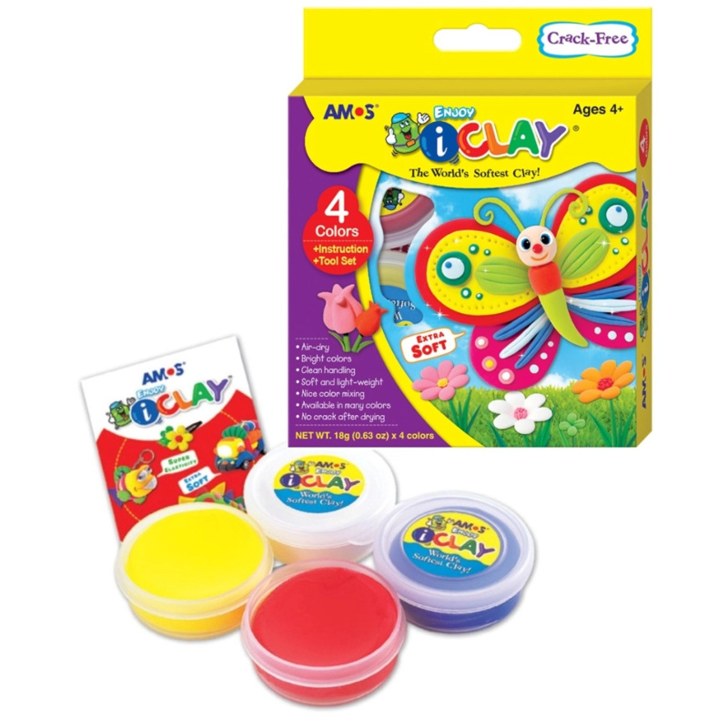 I-Clay modelovací hmota 4 barvy v kelímcích po 18 g Anděl Přerov s.r.o.