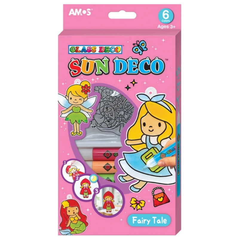 Barvy na sklo sada 6 barev 10,5 ml + 6 sklíček Pohádka Anděl Přerov s.r.o.