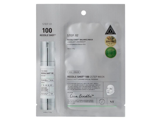 VT Dvoukroková maska s mikrojehličkami HYDROP REEDLE SHOT 100 2-Step Mask (1,5g + 25g)