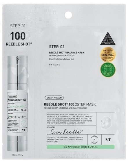 VT Dvoukroková maska s mikrojehličkami HYDROP REEDLE SHOT 100 2-Step Mask (1,5g + 25g)