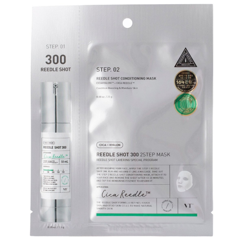 VT Dvoukroková maska s mikrojehličkami REEDLE SHOT 300 2-Step Mask (1,5g + 25g)