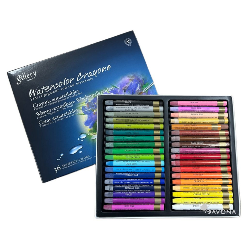 Akvarelové pastely Mungyo (36ks)